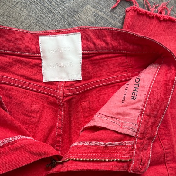 MOTHER  Red Women Jeans - Picture 2 of 8